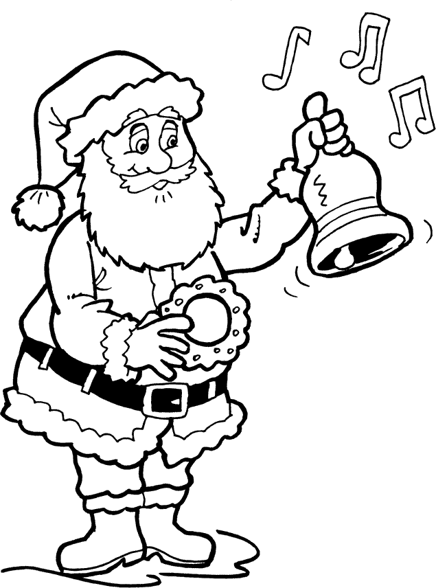 Kerst Kleurplaat Kerstman