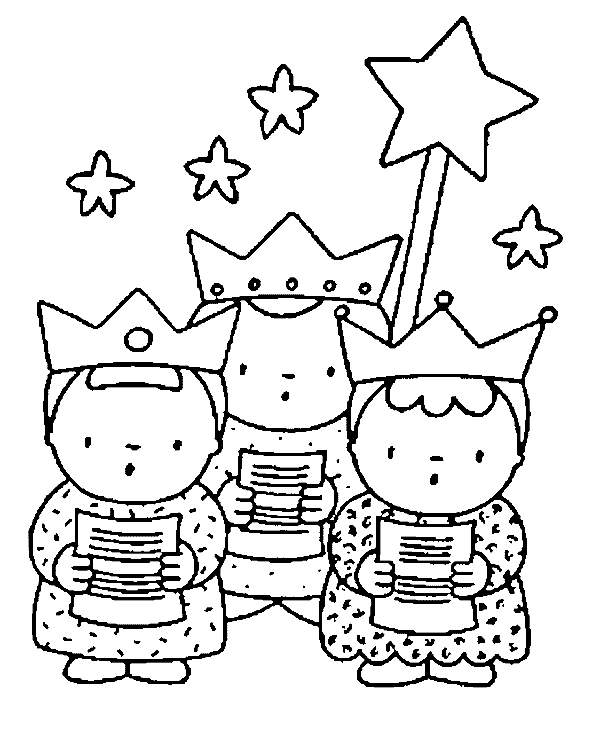 Drie koningen kleurplaten