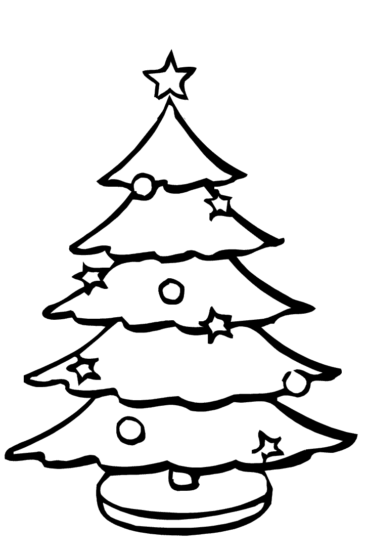 Kerst Kleurplaten Kerstboom