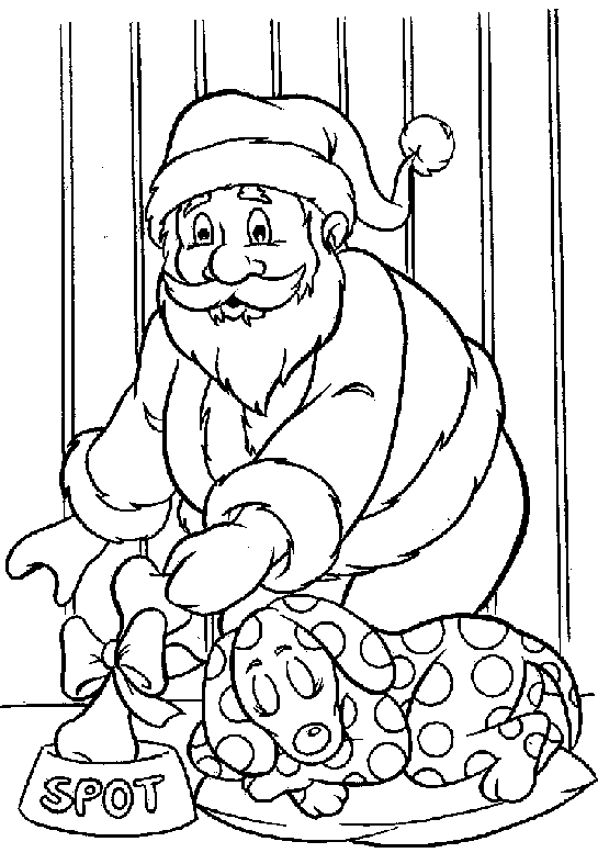 Kerstman kleurplaten