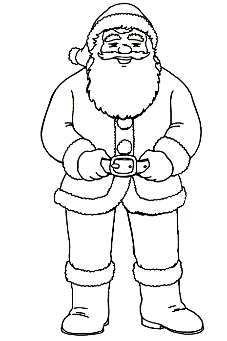 Kerstman kleurplaten