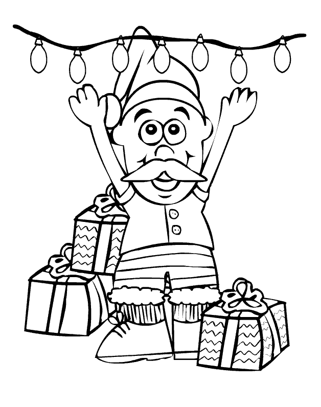 Kerstman kleurplaten