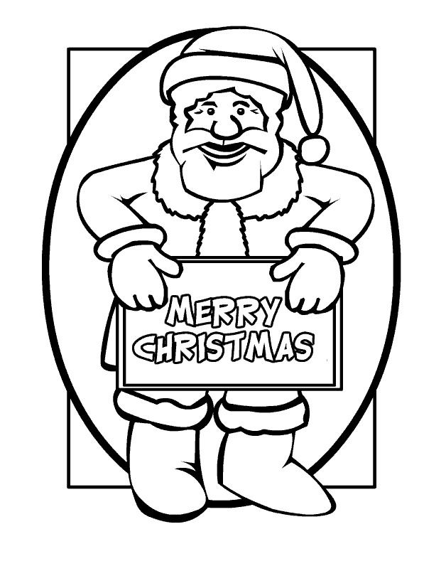 Kerstman kleurplaten