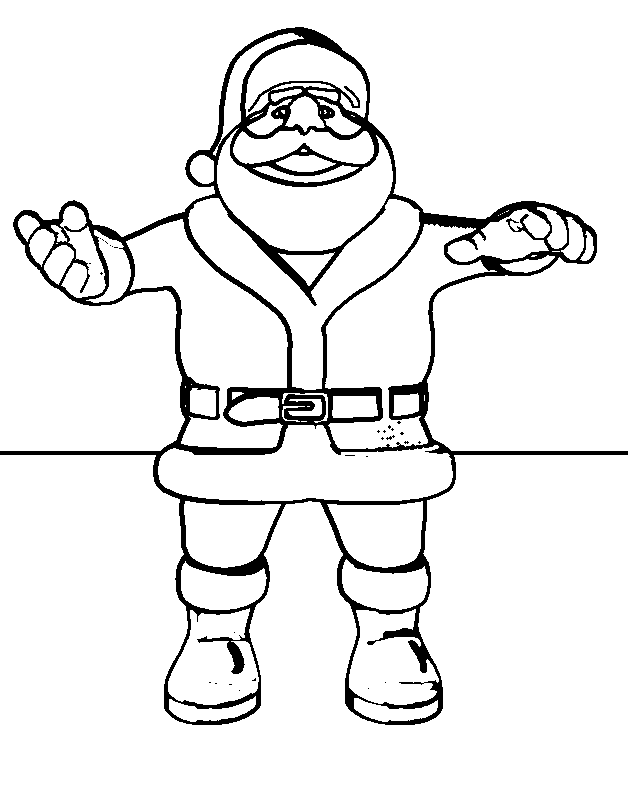 Kerst Kleurplaat Kerstman