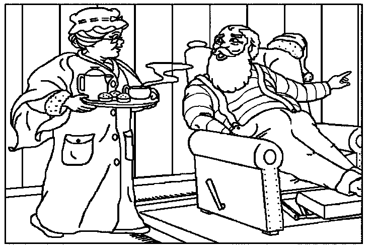 Kerstman kleurplaten