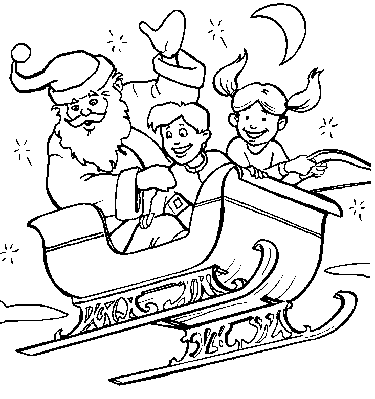Kerst Kleurplaten Kerstman